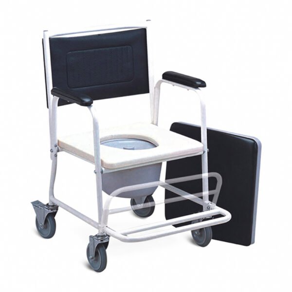 Commode Chair With Wheels and Removable Seat at MS Medicals