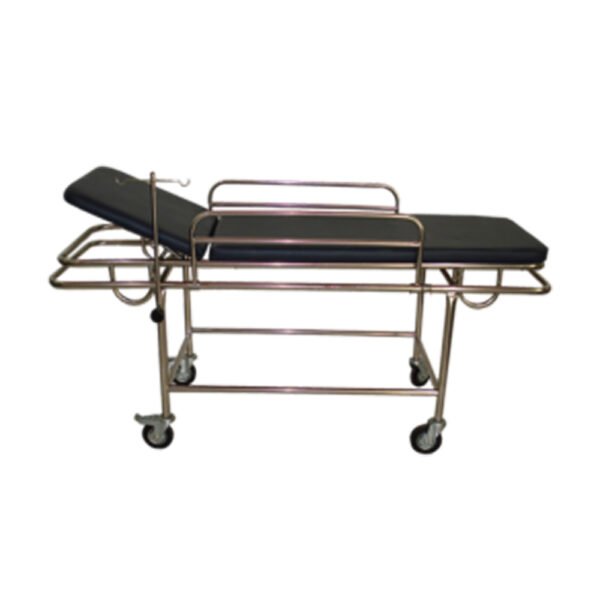 Patient Trolley with Mattress and IV Pole at MS Medicals