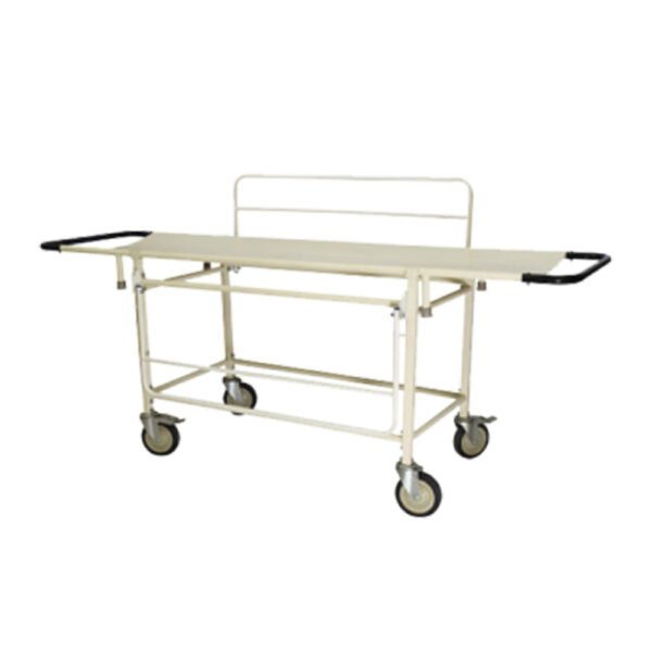 Powder Coated Patient Trolley with Railings at MS Medicals