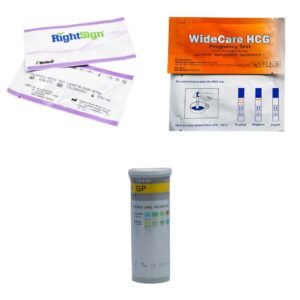 H.C.G AND URINE TEST STRIPS